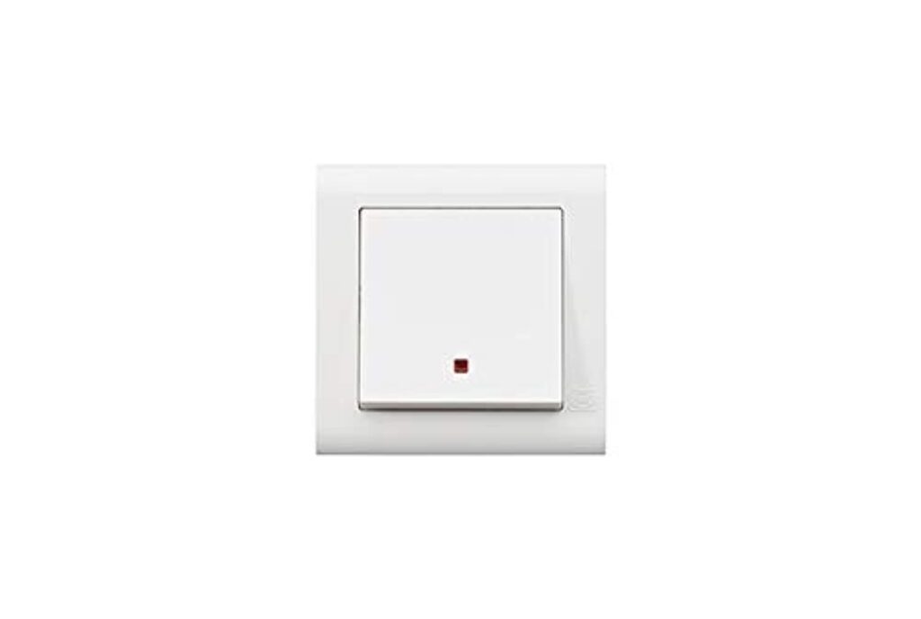 ESS 20A DP Switch w/ Neon Wide Rocker MK MV4787NWHI