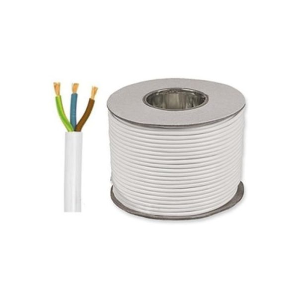 Flexible Cable 2.5MM X 3 Core RR White