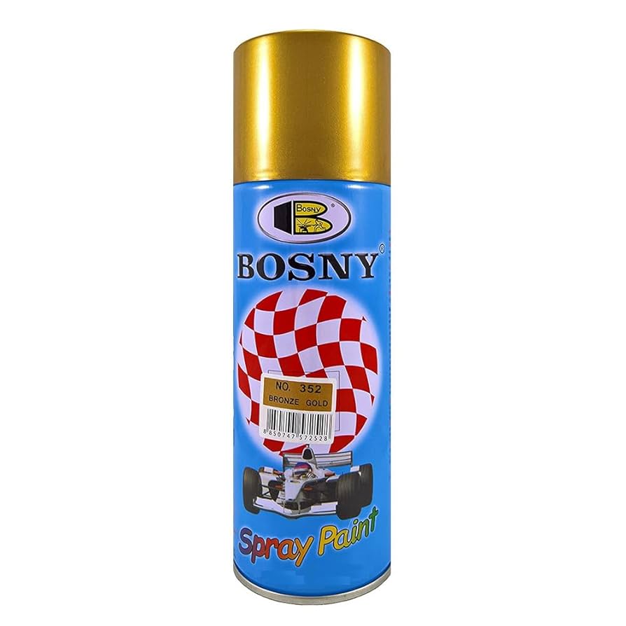 SPRAY PAINT BOSNY GOLD & SILVER (400 ML)