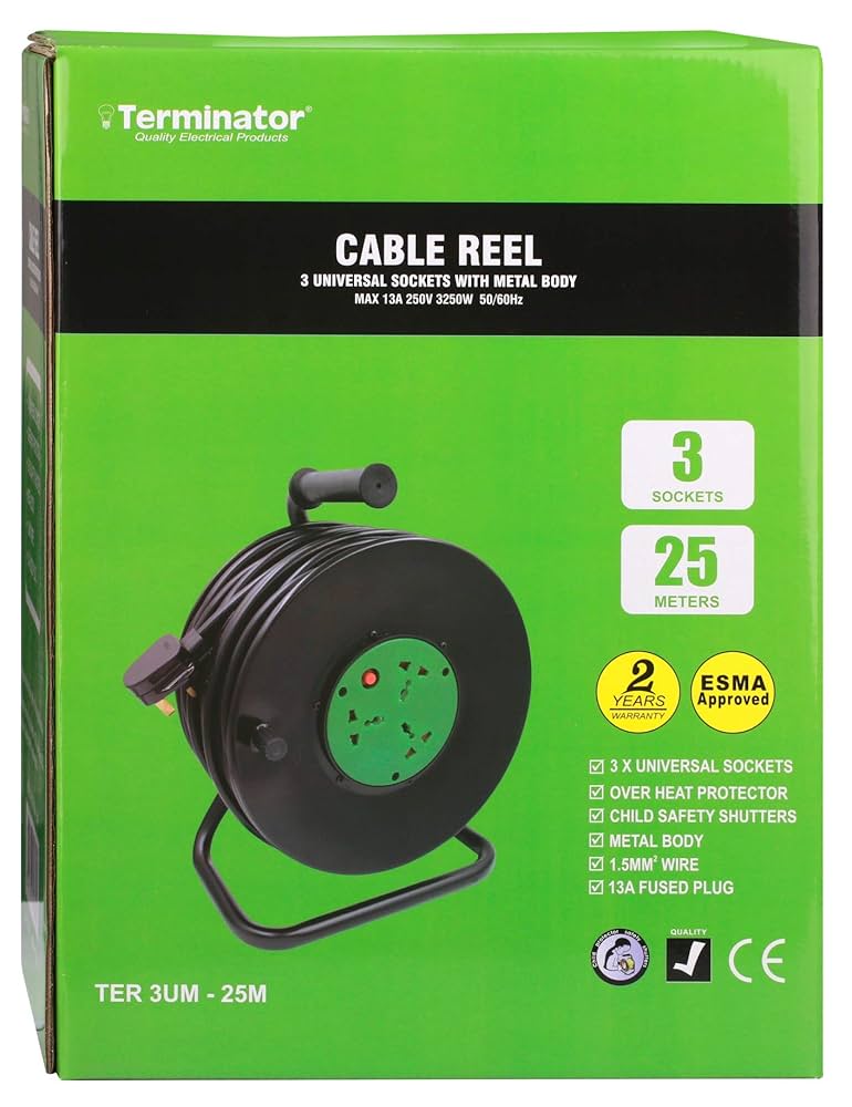 Terminator Heavy-Duty Industrial Extension Reels