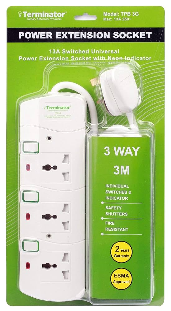 Terminator 3-Way Compact Universal Power Extensions