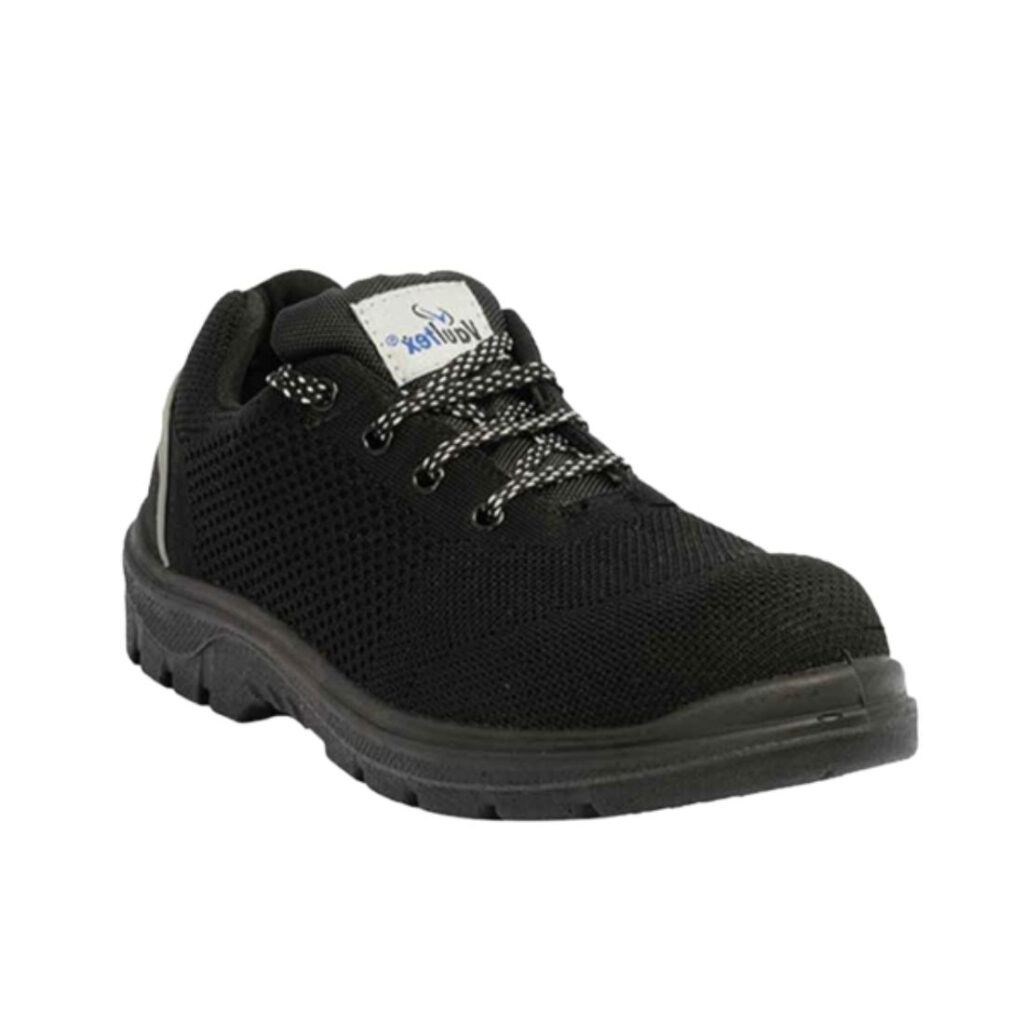 SAFETY SHOE VAULTEX – SBP SR LOW ANKLE WITH LEATHER UPPER (BLACK)