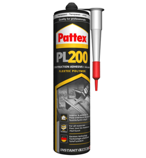 PATTEX SILICONE PL 200 TRANSPARENT (290 G)