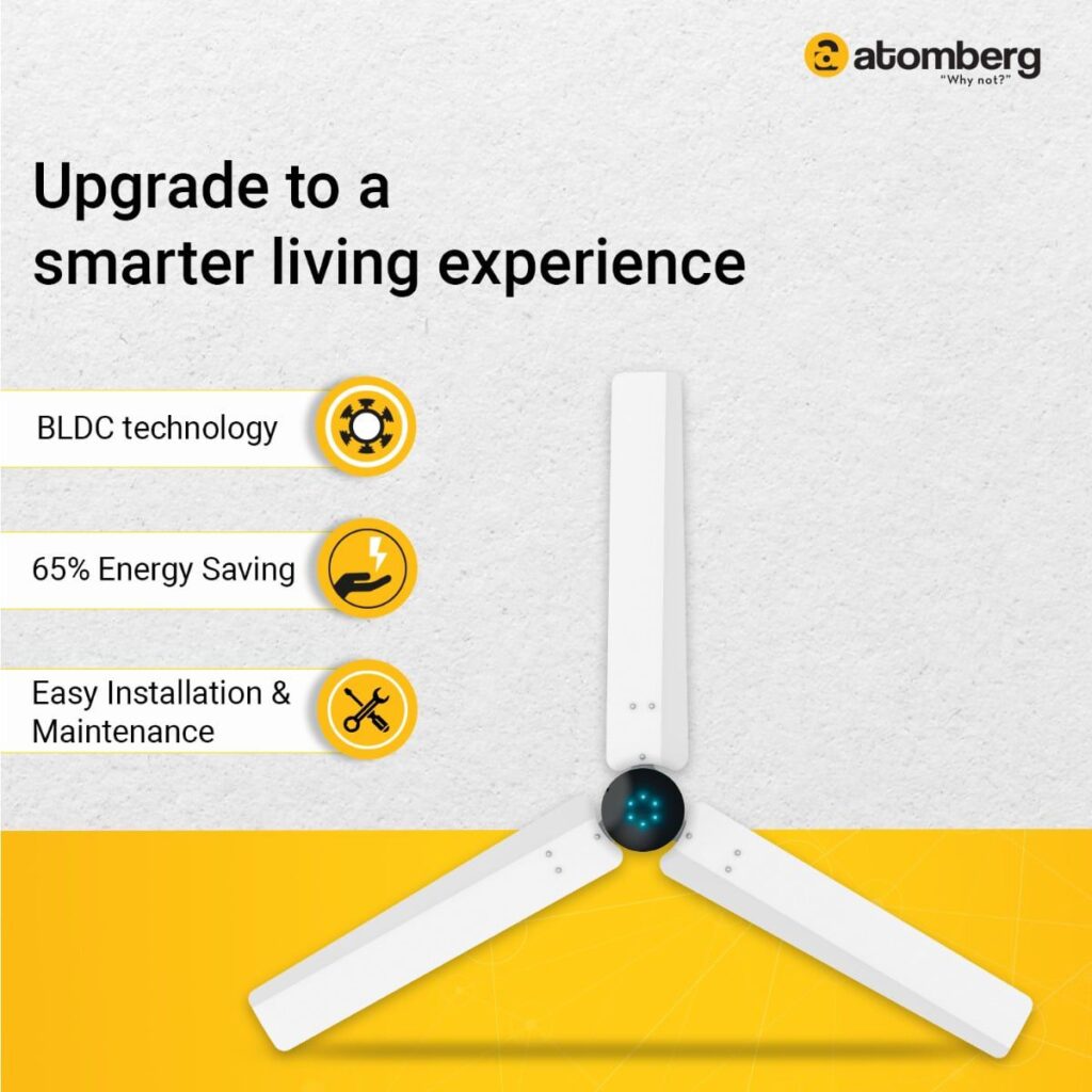 RENESA ELITE SMART CEILING FAN 1200MM – PEARL WHITE