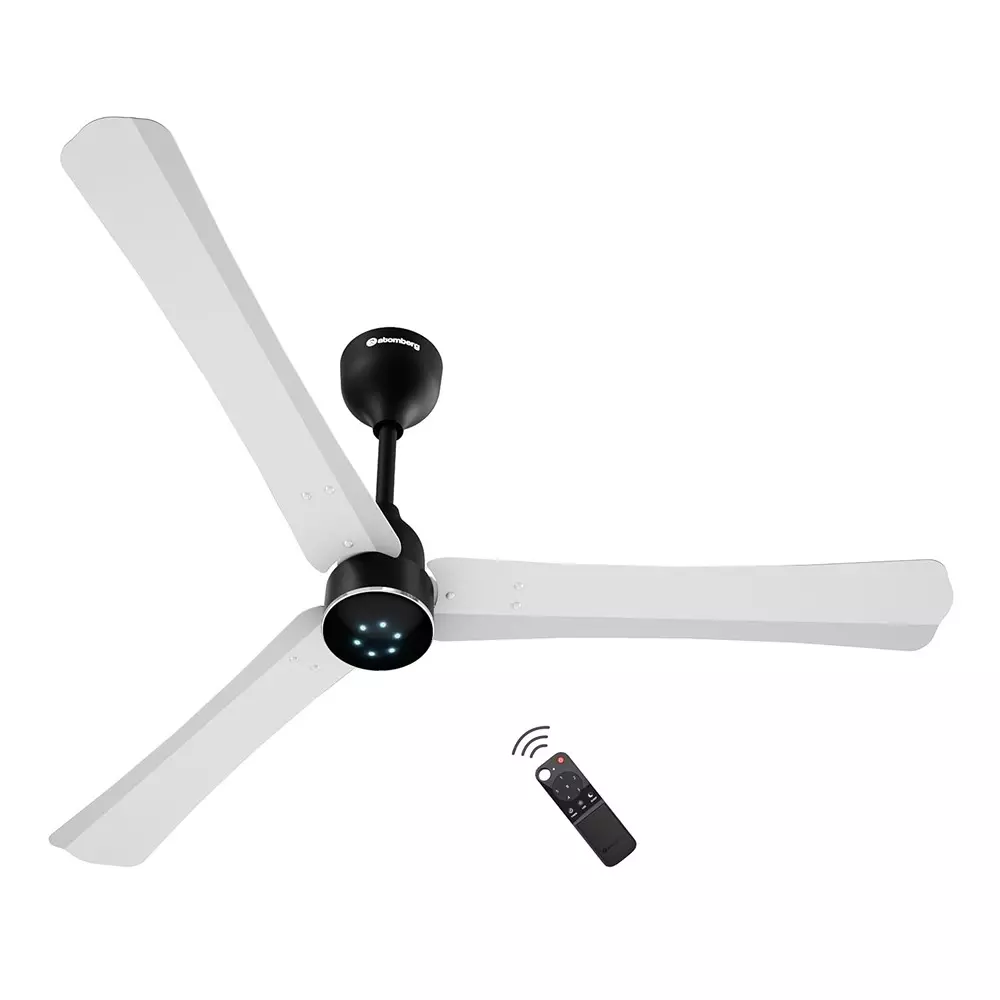 Atomberg Renesa Halo 1200mm BLDC Ceiling Fan with Remote Control & LED Indicators | White and Black