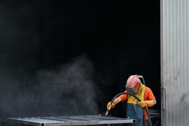 steel surface painting
